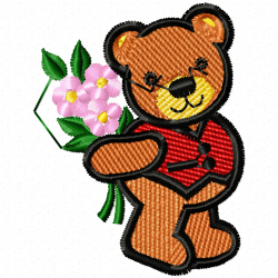 Teddy Embroidery Design 4